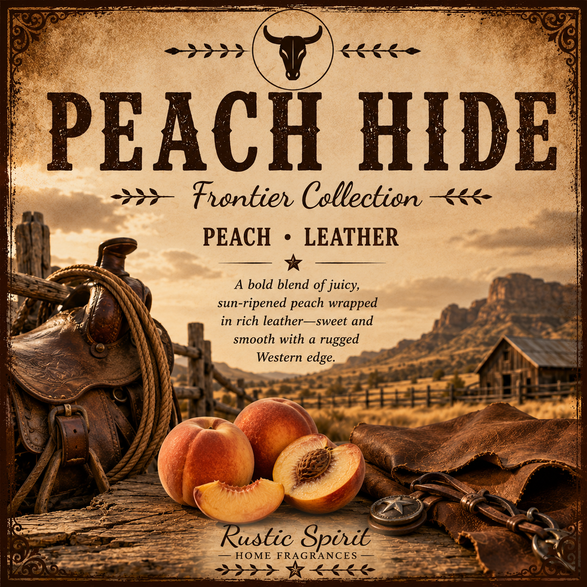 Peach Hide – 8 oz Candle