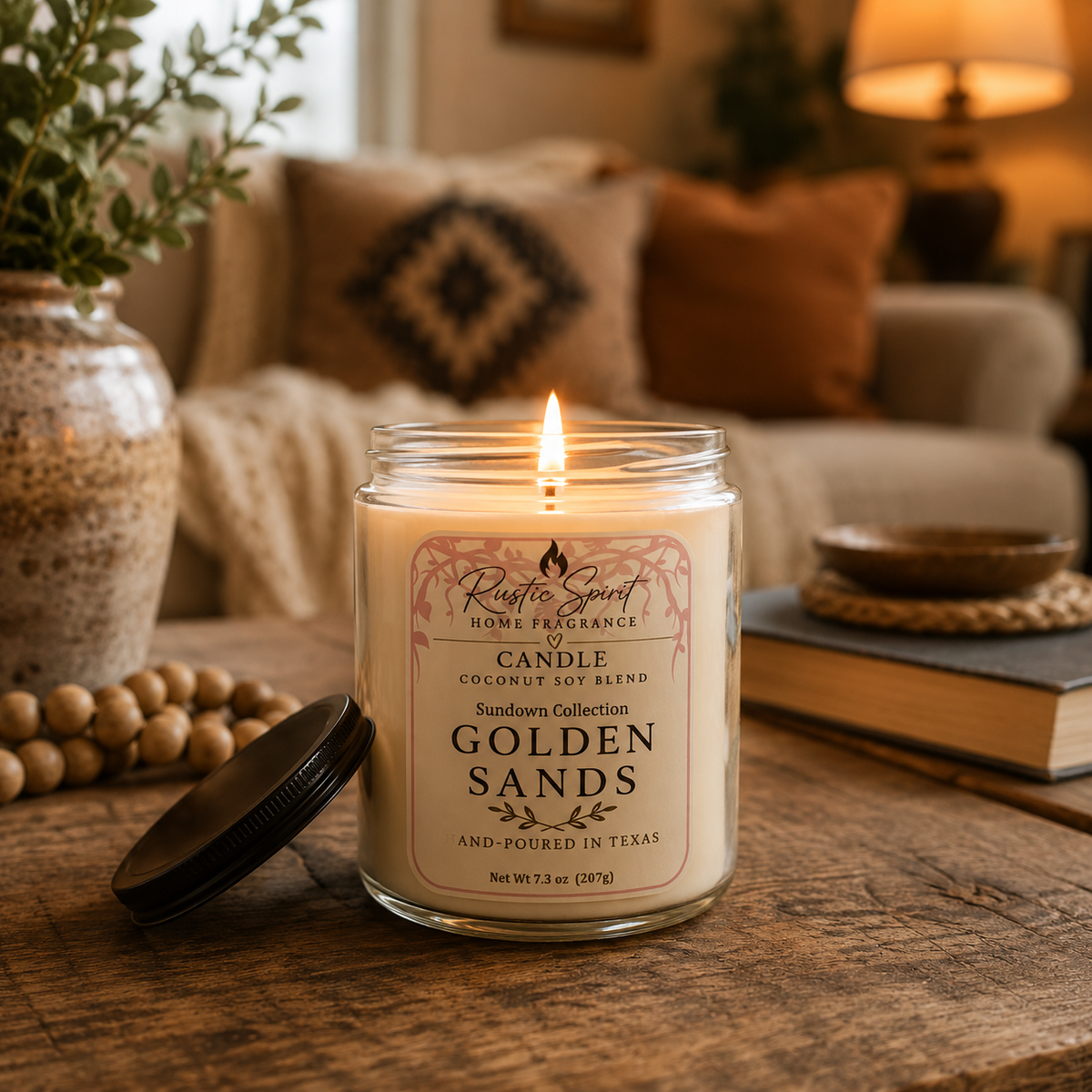 8 oz Coconut Soy Candle | 45–55 Hour Burn