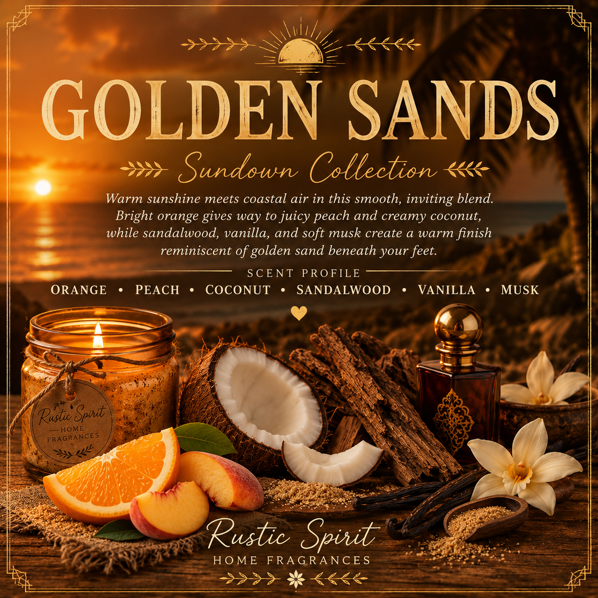 Golden Sands – 8 oz Candle